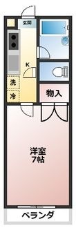三浦ハイツⅡの間取図