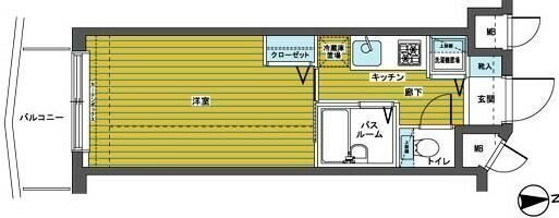 拡大写真:フェニックス練馬 11階1102の間取り