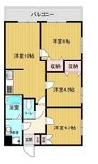 ミヤビヒルズ大泉学園 B棟の間取図