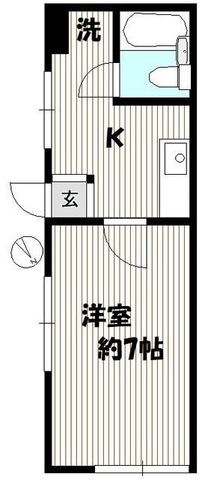 拡大写真:スターハイム江戸川橋 1階101の間取り