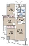 ロイヤルステーション中村橋の間取図
