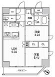 江戸川橋ステーションレジデンスの間取図