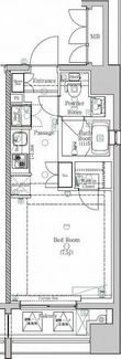 ジーベック東日暮里ノースの間取図