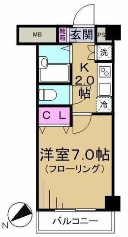 拡大写真:VIDA文京関口 3階304の間取り