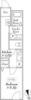 エリタージュの間取図