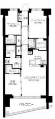 シティテラス文京小石川の間取図