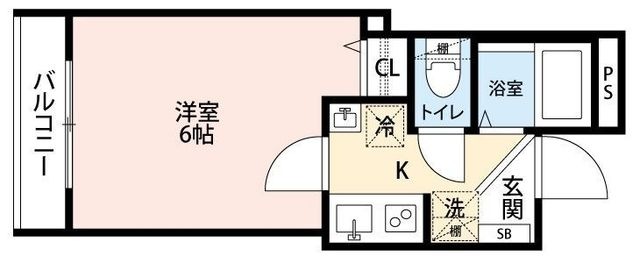 拡大写真:グランクオール西巣鴨 3階302の間取り
