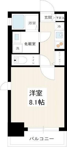 拡大写真:MAXIV scene 北千住 8階802の間取り