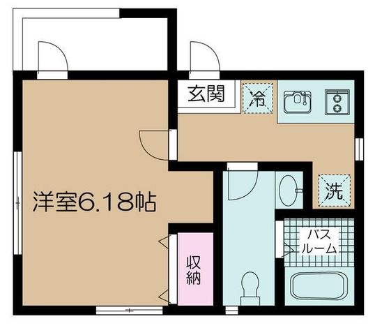 拡大写真:NS-GATE 青井 first stage 3階302の間取り