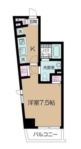 拡大写真:CREVISTA板橋桜川 2階201の間取り
