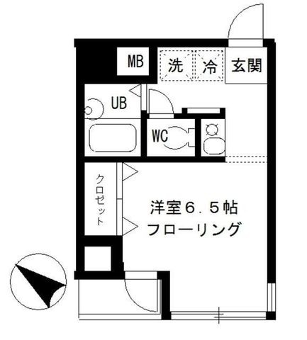 拡大写真:ガーデンコート 6階604の間取り
