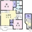 クレカトールの間取図
