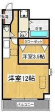 福岡市東区筥松2丁目の間取図