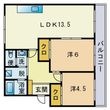 福岡市東区八田２丁目の間取図