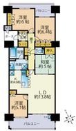 MJR新宮中央駅前の間取図