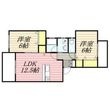 ヴィラ清水Ⅱの間取図