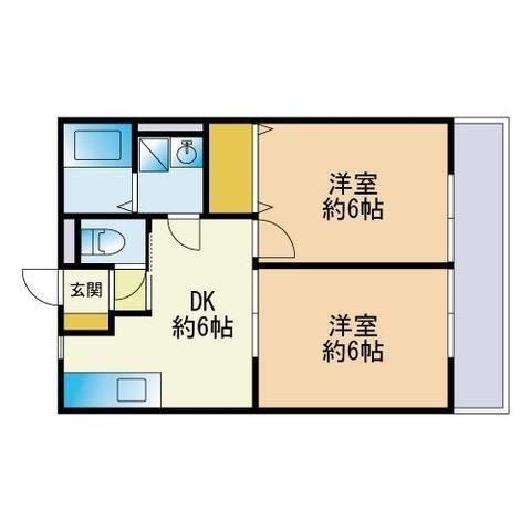 拡大写真:レトア千鳥A 1階103の間取り
