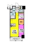 ラフィーネ箱崎駅前の間取図