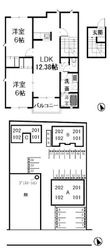 グランソレイユAの間取図
