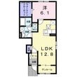 サンフラワー多肥Bの間取図