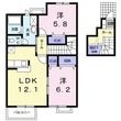 エスポワールBの間取図