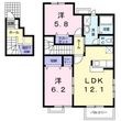 サンフラワー Bの間取図