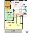パインズコート新居　E棟の間取図