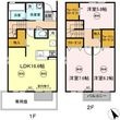 セジュール今里 B棟の間取図