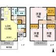 D-room　チェルシー　A棟の間取図