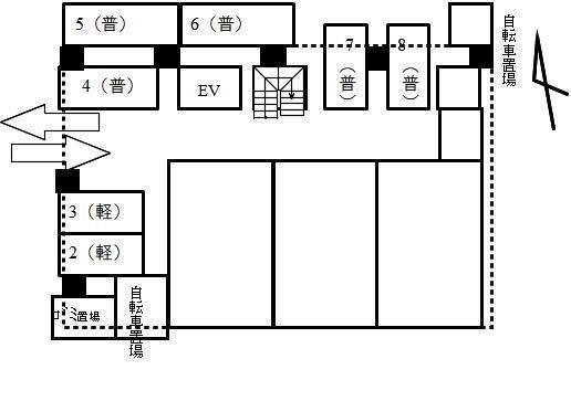 拡大写真:PRIMROSE 1階103の間取り