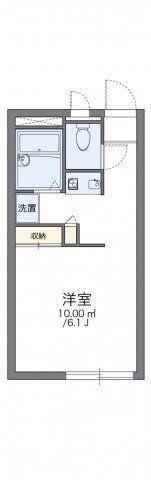 拡大写真:レオパレス志度 1階105の間取り