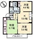 リベラ太田 A棟の間取図