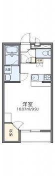 レオパレスメーテルベの間取図