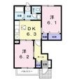 ファミール・鶴市 Aの間取図