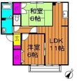 ソレジオ浜中Aの間取図