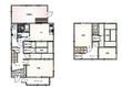 戸建賃貸物件５DK+サンルーム+倉庫の間取図
