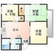 クレセント春日の間取図