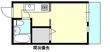 LA新徳田Bの間取図