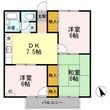 リビエールアン B棟の間取図
