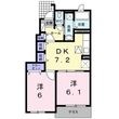 アドラブール Aの間取図