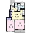 ヴィラ エクレール Bの間取図