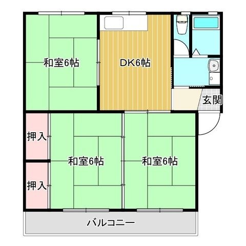 拡大写真:SUBSTANCE 3階303の間取り
