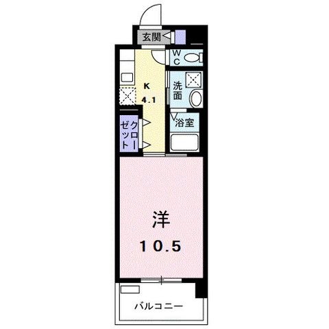 拡大写真:ウェリア 3階306の間取り