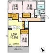 ウェスタ新八代の間取図