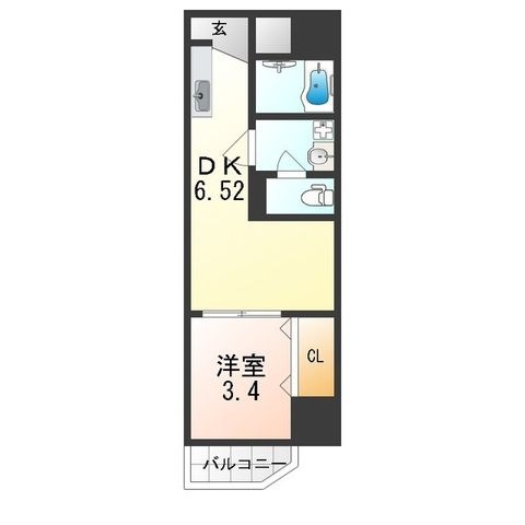 拡大写真:EIJU Tsukamoto 2階205の間取り