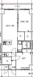 西宮市上甲子園4丁目の間取図