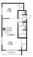 西宮市津門大箇町の間取図