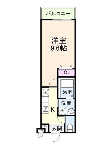 拡大写真:西宮市西福町 1階103の間取り