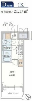 大阪市淀川区新北野1丁目の間取図