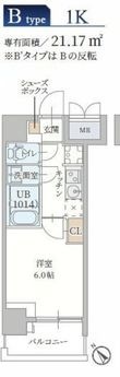 大阪市淀川区新北野1丁目の間取図